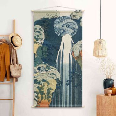 Tapestry - Katsushika Hokusai – The Waterfall Of Amida