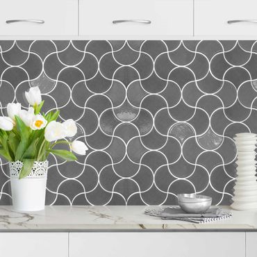 Kitchen wall cladding - Ceramic Tiles - Grey