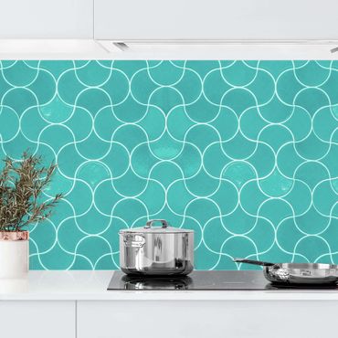 Kitchen wall cladding - Ceramic Tiles - Turquoise