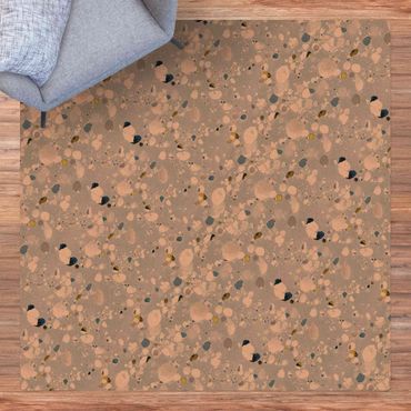 Cork mat - Gravel Patten In Ice - Square 1:1