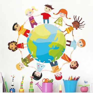Wall sticker kids - Childrren Globe