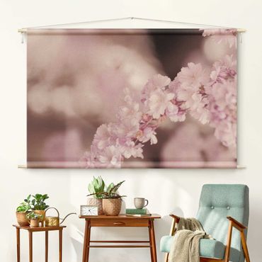 Tapestry - Cherry Blossoms In Purple Light