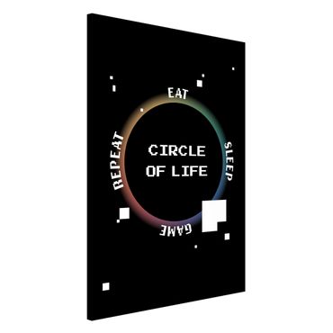 Magnetic memo board - Classical Video Game Circle Of Life - Portrait format 2:3