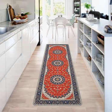 Rug - Classic Persian Pattern Blue Red