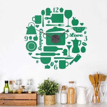 Wall sticker clock - Kitchen clock