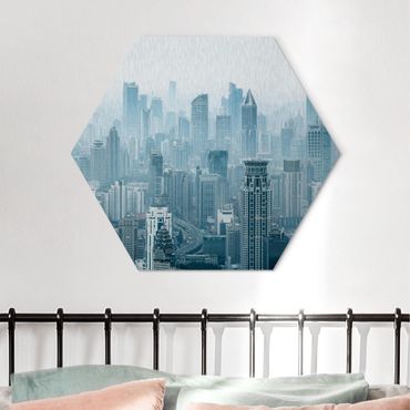 Alu-Dibond hexagon - Chilly Shanghai