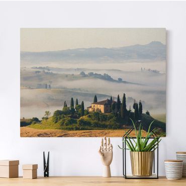 Natural canvas print - Country Estate In The Tuscany - Landscape format 4:3