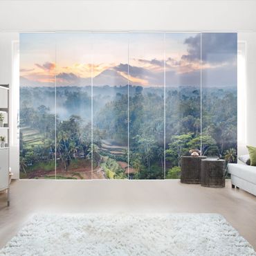 Sliding panel curtain - Landscape In Bali