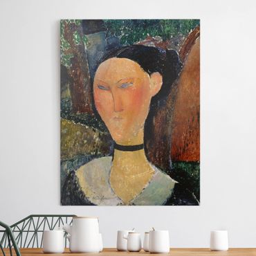 Print on canvas - Amedeo Modigliani - Woman with a velvet Neckband