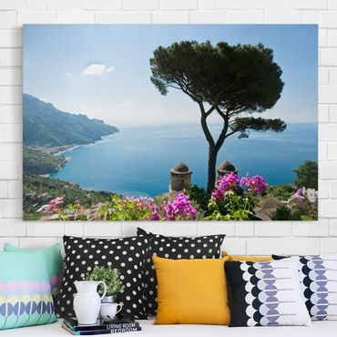 Print on canvas - View From The Garden Over The Sea