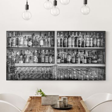 Print on canvas - Bar Black & White
