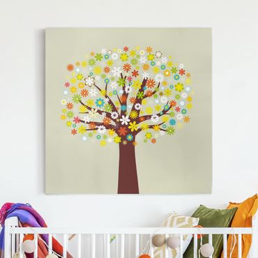 Print on canvas - Tree Of Flowers