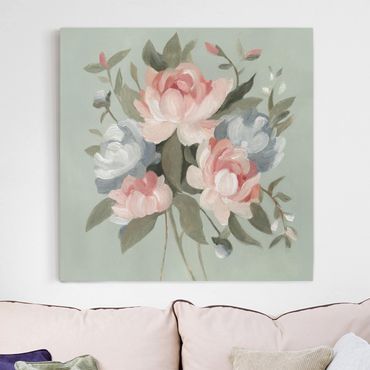 Print on canvas - Bouquet In Pastel I