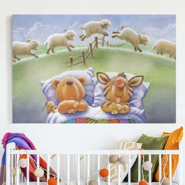 Print on canvas - Buddy Bear - Counting Sheep