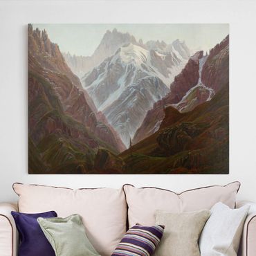 Print on canvas - Carl Gustav Carus - High Mountains