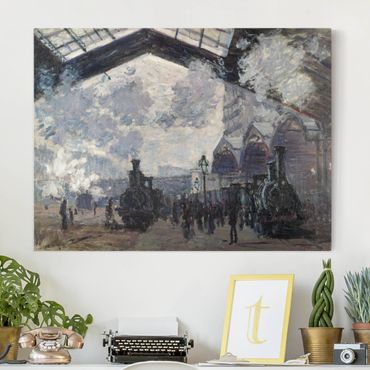 Print on canvas - Claude Monet - Gare Saint Lazare