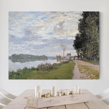 Print on canvas - Claude Monet - The Waterfront At Argenteuil
