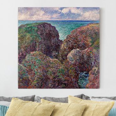 Print on canvas - Claude Monet - Group of Rocks at Port-Goulphar