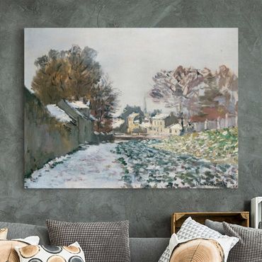 Print on canvas - Claude Monet - Snow At Argenteuil
