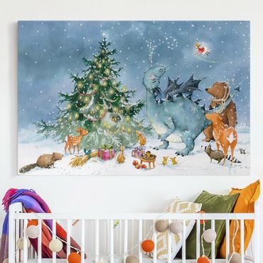 Print on canvas - Vasily Raccoon - Christmas