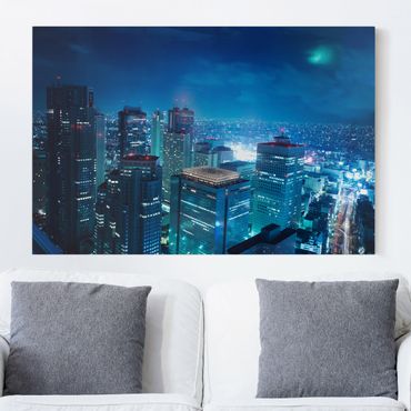 Print on canvas - The Atmosphere In Tokyo