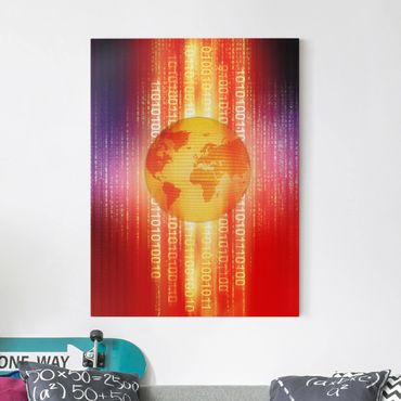 Print on canvas - Digital Planet