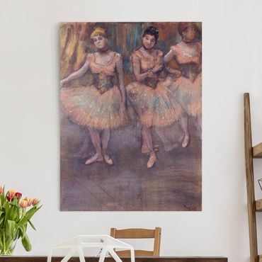 Print on canvas - Edgar Degas - Three Dancers before Exercise