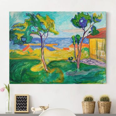 Print on canvas - Edvard Munch - The Garden In Åsgårdstrand