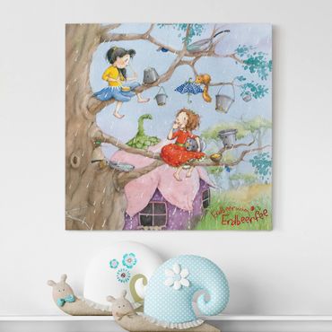 Print on canvas - Little Strawberry Strawberry Fairy - It's Raining