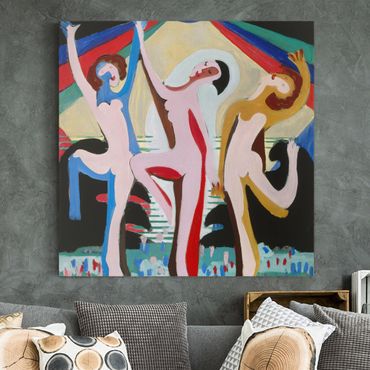 Print on canvas - Ernst Ludwig Kirchner - colour Dance