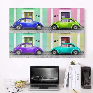 Print on canvas - Coloured Beetles