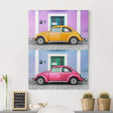 Print on canvas - Coloured Cult Beetles