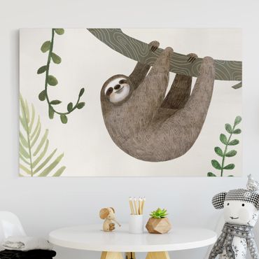 Print on canvas - Sloth Sayings - Hang