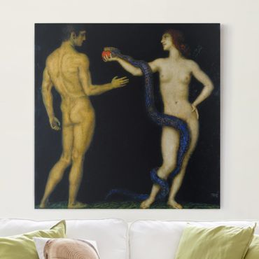 Print on canvas - Franz von Stuck - Adam and Eve