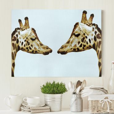 Print on canvas - Giraffes In Love