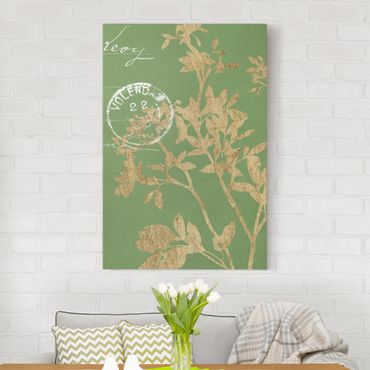 Print on canvas - Golden Leaves On Lind II