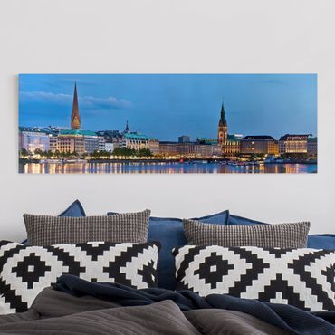 Print on canvas - Hamburg Skyline
