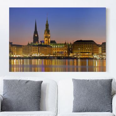 Print on canvas - Hamburg Panorama