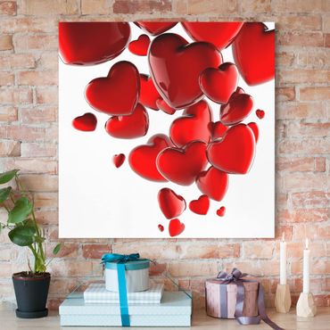 Print on canvas - Heart Balloons