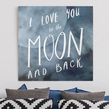 Print on canvas - Heavenly Love - Moon