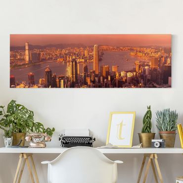 Print on canvas - Hong Kong Sunset