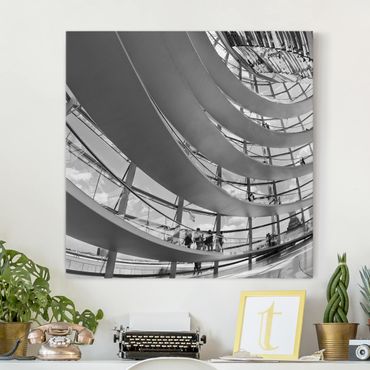 Print on canvas - In The Berlin Reichstag II