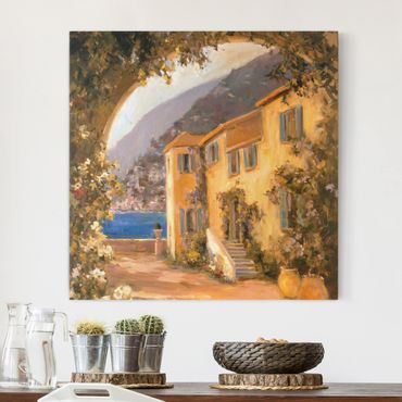 Print on canvas - Italian Countryside - Floral Bow