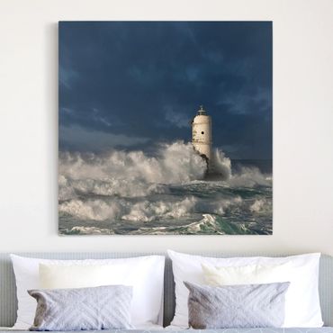 Print on canvas - Lighthouse On Sardinia