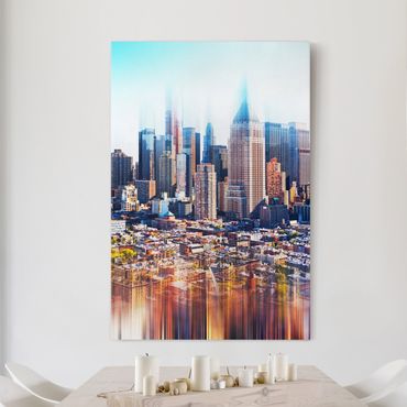 Print on canvas - Manhattan Skyline Urban Stretch