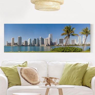 Print on canvas - Miami Beach Skyline
