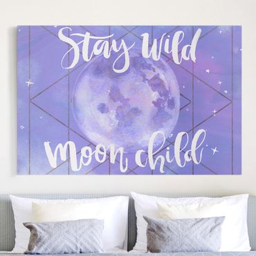 Print on canvas - Moon Child - Stay Wild