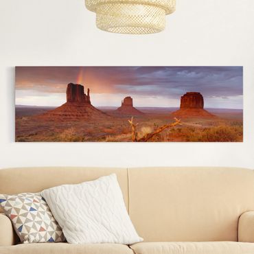 Print on canvas - Monument Valley At Sunset