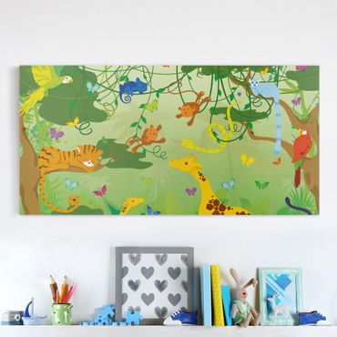 Print on canvas - No.IS87 Jungle Game