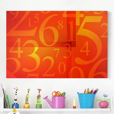 Print on canvas - Many Numbers